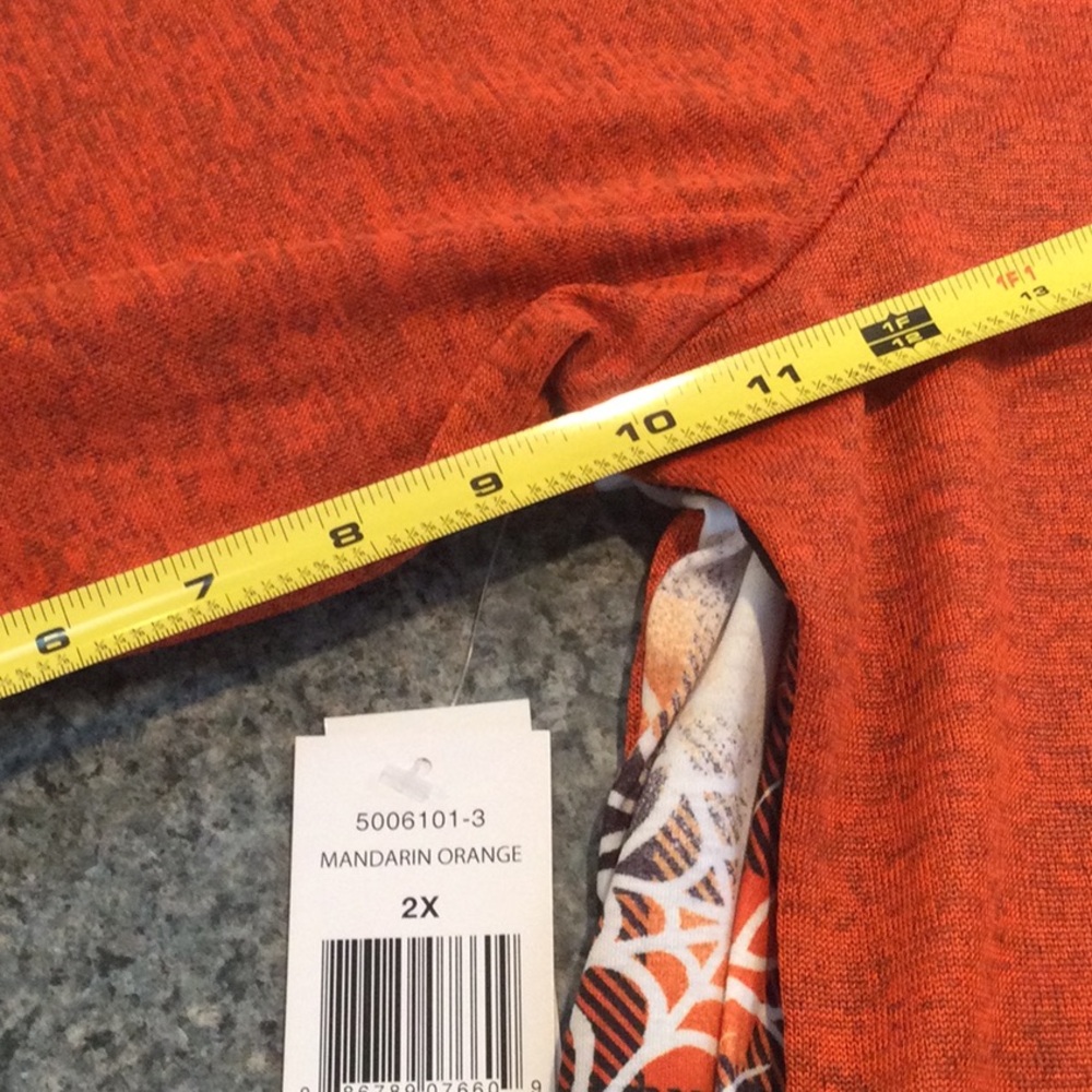 🎃👻Halloween women’s top size 2X. By Thomas and Olivia. Orange pumpkin - Picture 8 of 8